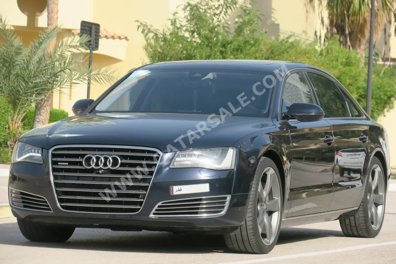 Audi  A8  L  2014  Automatic  98,000 Km  6 Cylinder  All Wheel Drive (AWD)  Sedan  Dark Blue