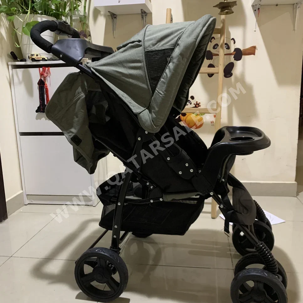 Kids Strollers Juniors  Single Stroller  Silver  3-6 Years