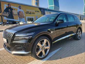 Genesis GV 80 2022 Automatic 49,500 Km 6 Cylinder Four Wheel Drive (4WD) SUV Black With Warranty — image 1