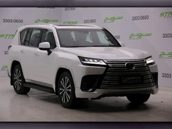 Lexus  LX  600 Luxury  2024  Automatic  12,000 Km  6 Cylinder  Four Wheel Drive (4WD)  SUV  White  With Warranty