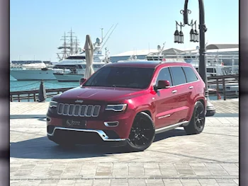 Jeep  Grand Cherokee  Summit  2015  Automatic  147,000 Km  8 Cylinder  Four Wheel Drive (4WD)  SUV  Red