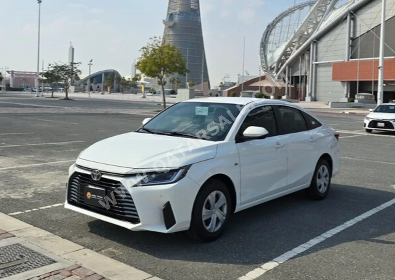 Toyota  Yaris  4 Cylinder  Sedan  White  2024