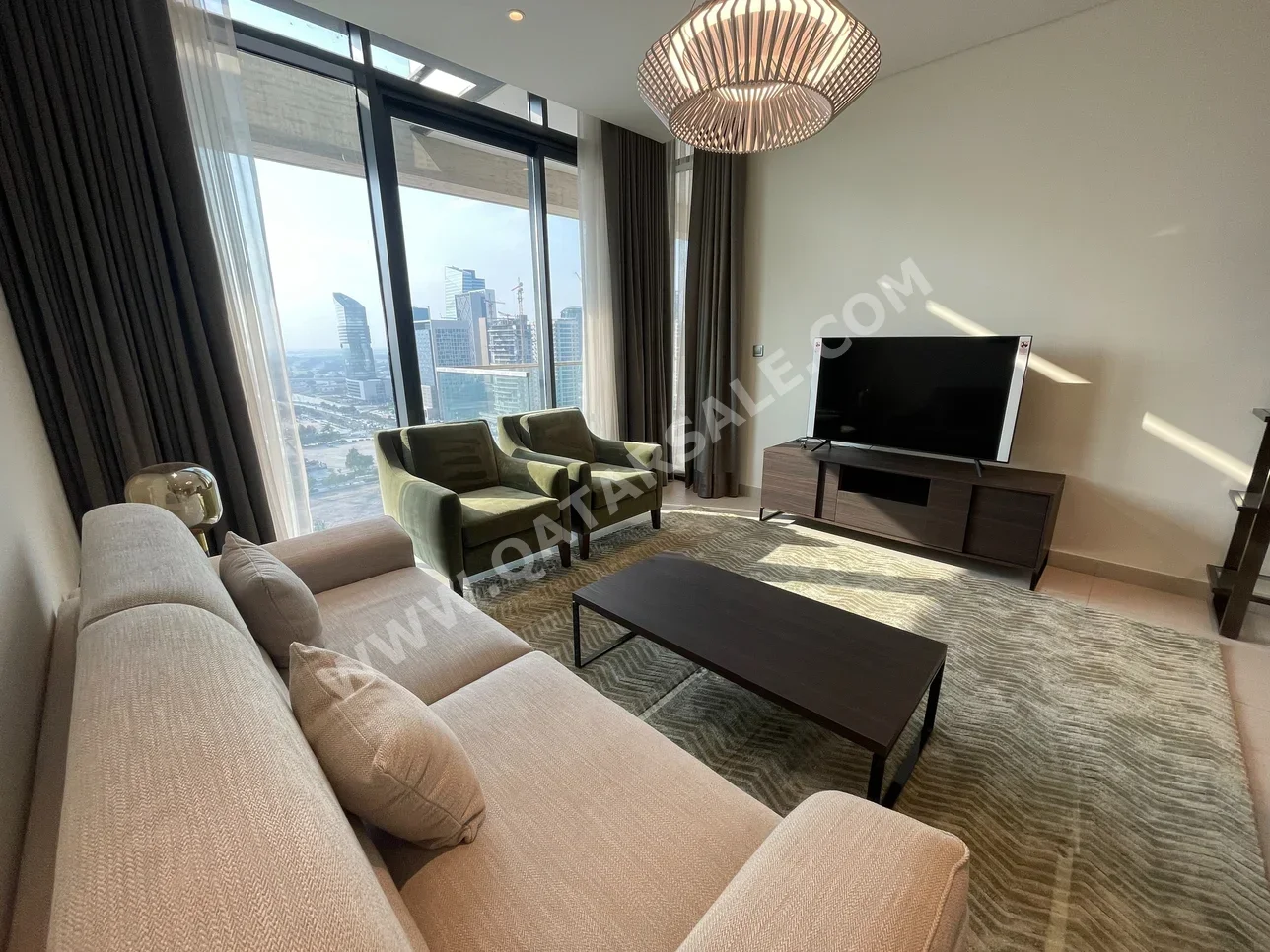 1 Bedrooms  Apartment  in Lusail -  Marina District  Fully Furnished
