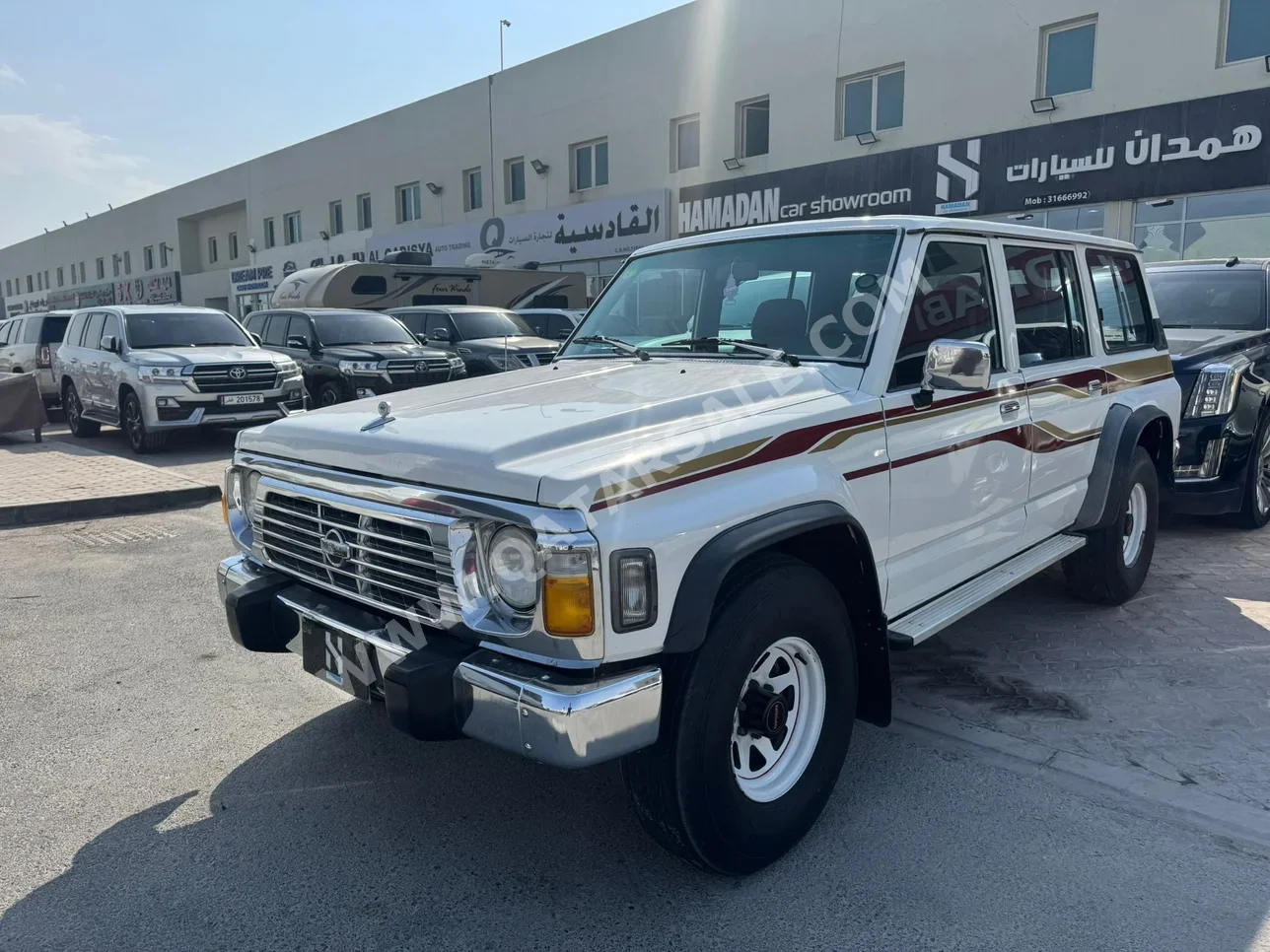 نيسان  باترول  جي ال  1997  عادي  146,000 كم  6 سلندر  دفع رباعي  اس يو في  أبيض