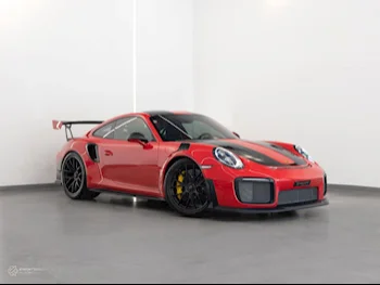 Porsche  911  GT2 RS Weissach  2018  Automatic  200 Km  6 Cylinder  Rear Wheel Drive (RWD)  Coupe / Sport  Red