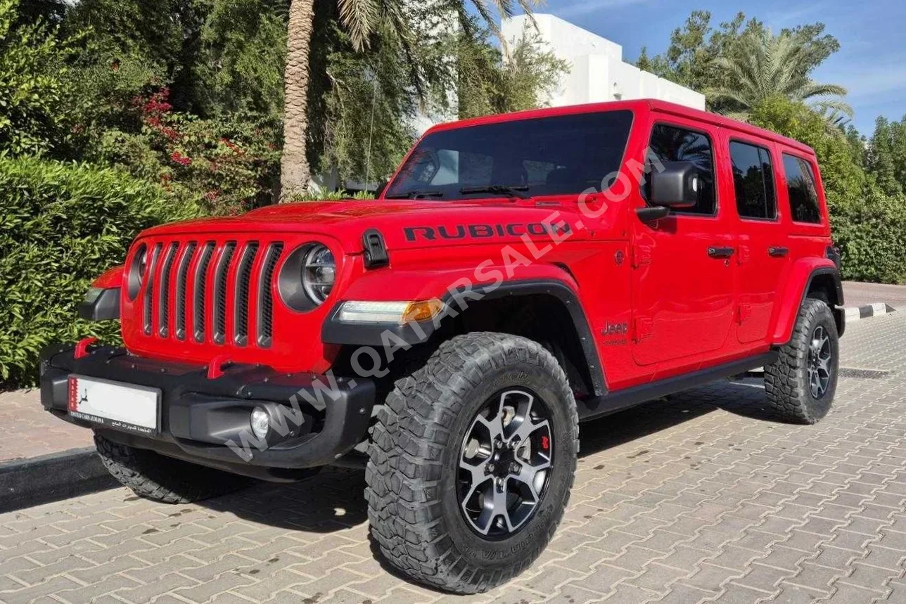 Jeep Wrangler Rubicon Red 2022 For Sale in Qatar