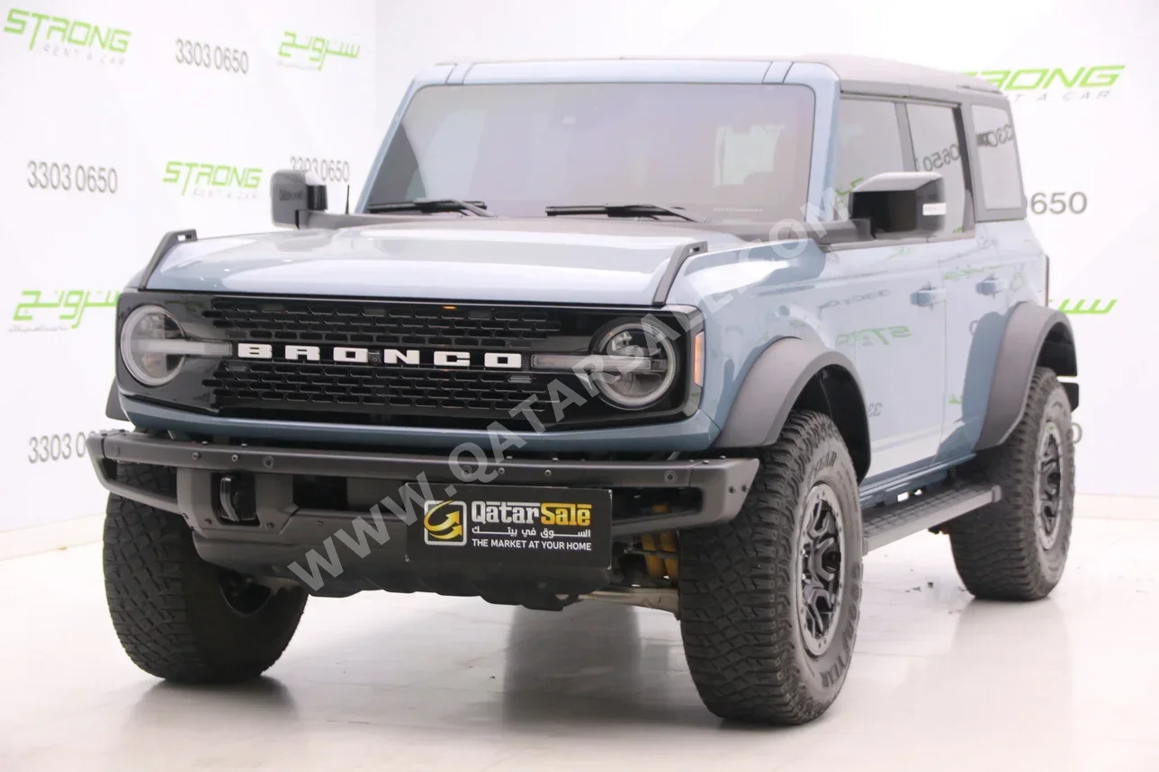 Ford Bronco 2021 Automatic 32,000 Km 6 Cylinder Four Wheel Drive (4WD) SUV Sky Blue With Warranty