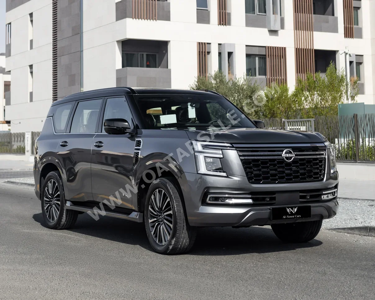 Nissan  Patrol  Platinum turbo  2025  Automatic  0 Km  6 Cylinder  Four Wheel Drive (4WD)  SUV  Gray  With Warranty