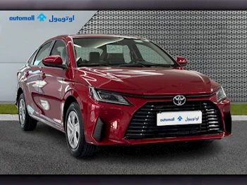 Toyota  Yaris  2024  Automatic  580 Km  4 Cylinder  Front Wheel Drive (FWD)  Sedan  Red  With Warranty