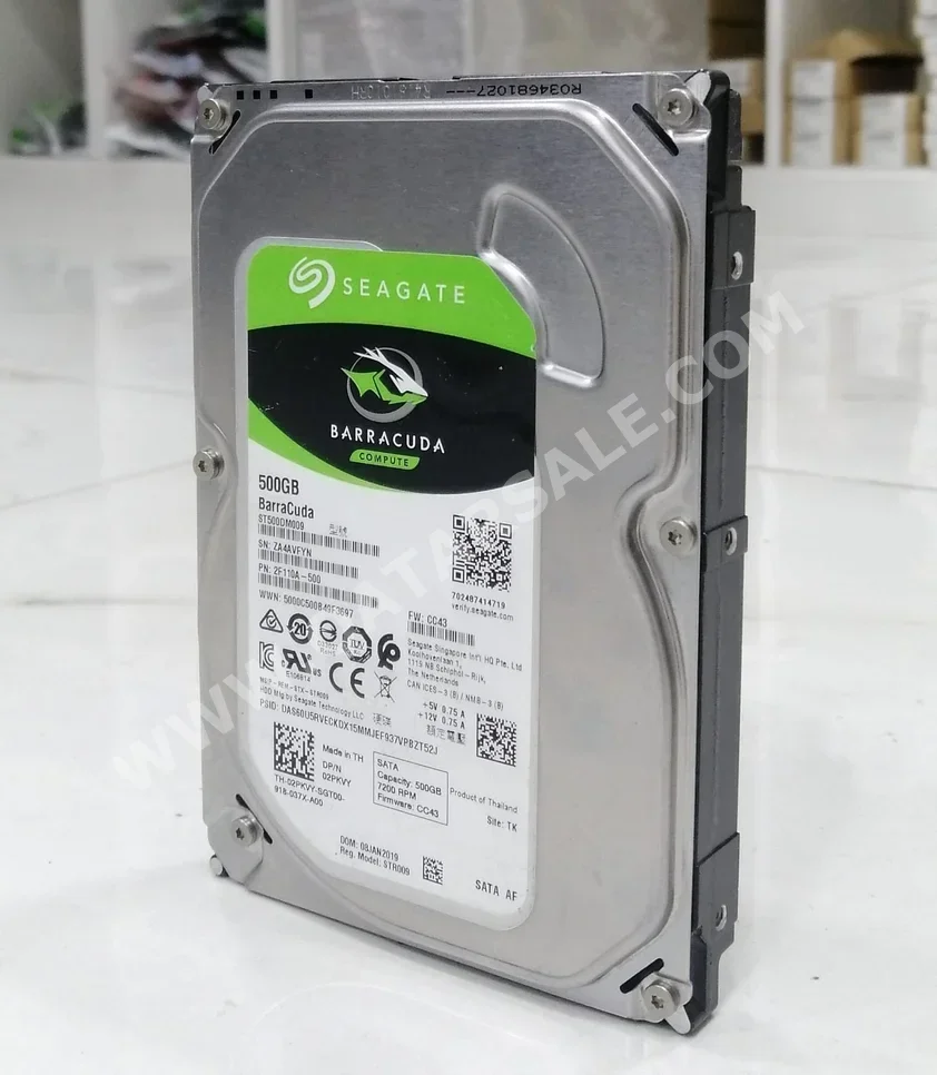 Storage Drives Seagate  Internal  SATA  7200 RPM  Warranty /  HDD /  500 GB