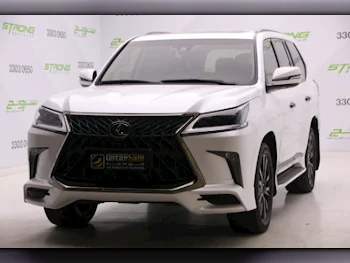 Lexus  LX  570 S Black Edition  2020  Automatic  214,000 Km  8 Cylinder  Four Wheel Drive (4WD)  SUV  White