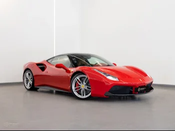 Ferrari  488  GTB  2016  Automatic  56,200 Km  8 Cylinder  Rear Wheel Drive (RWD)  Coupe / Sport  Red