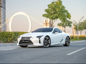 Lexus  LC  500  2018  Automatic  81,000 Km  8 Cylinder  Rear Wheel Drive (RWD)  Coupe / Sport  White