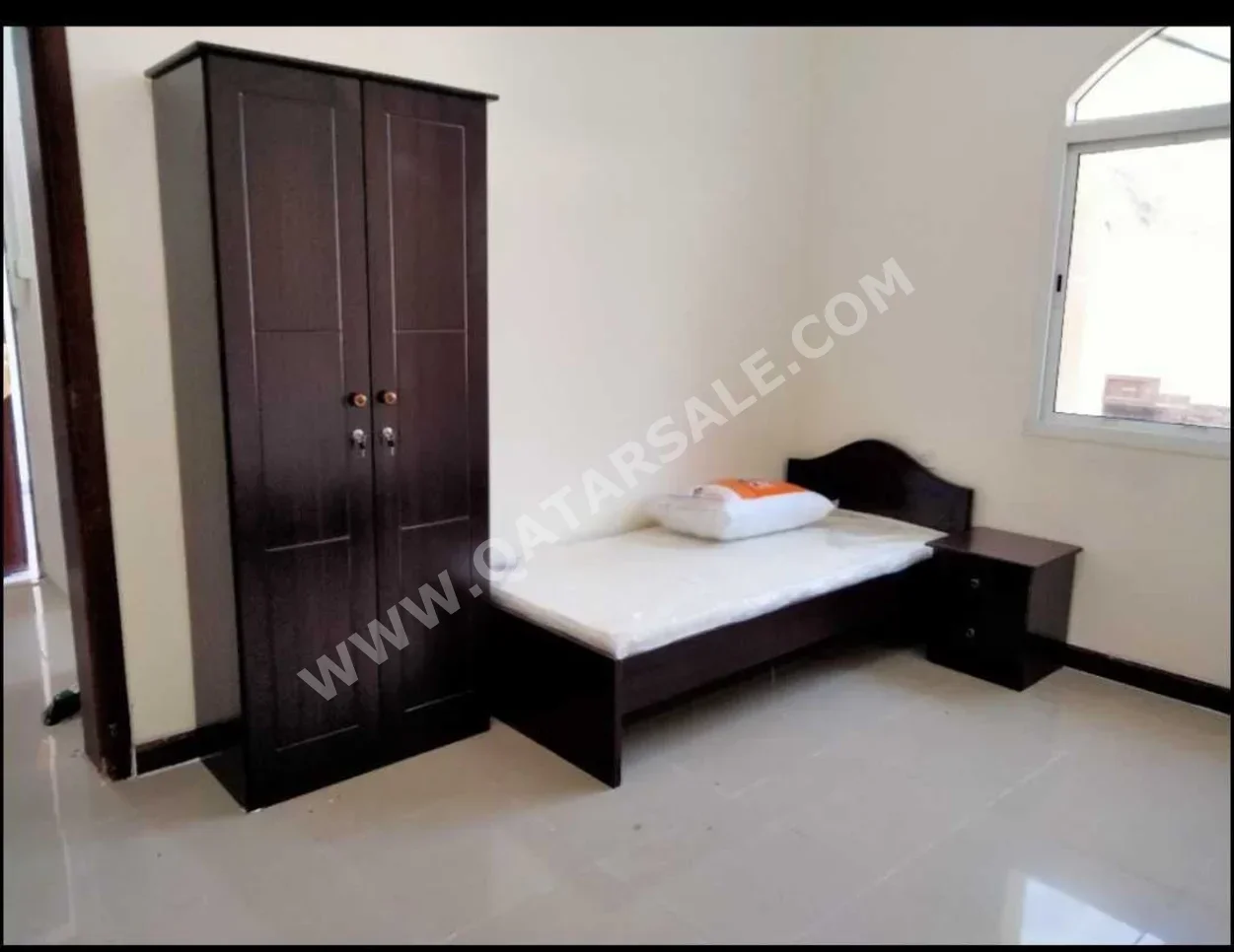 Beds - Single  - Brown  - Mattress Included  - With Bedside Table