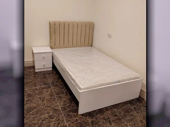 Beds - Single  - Yellow  - Mattress Included  - With Bedside Table