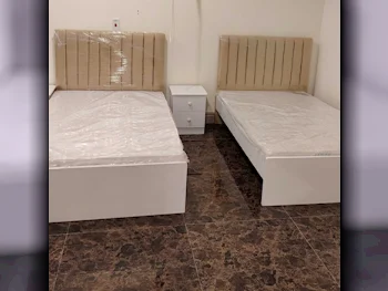 Beds - Single  - Yellow  - Mattress Included  - With Bedside Table