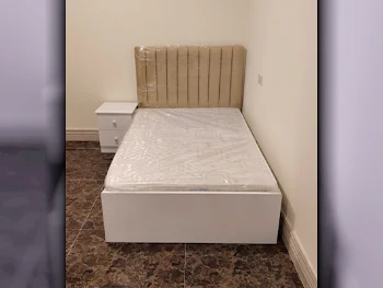 Beds - Single  - Yellow  - Mattress Included  - With Bedside Table