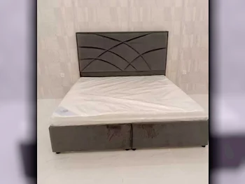 Beds - King  - Gray  - Mattress Included