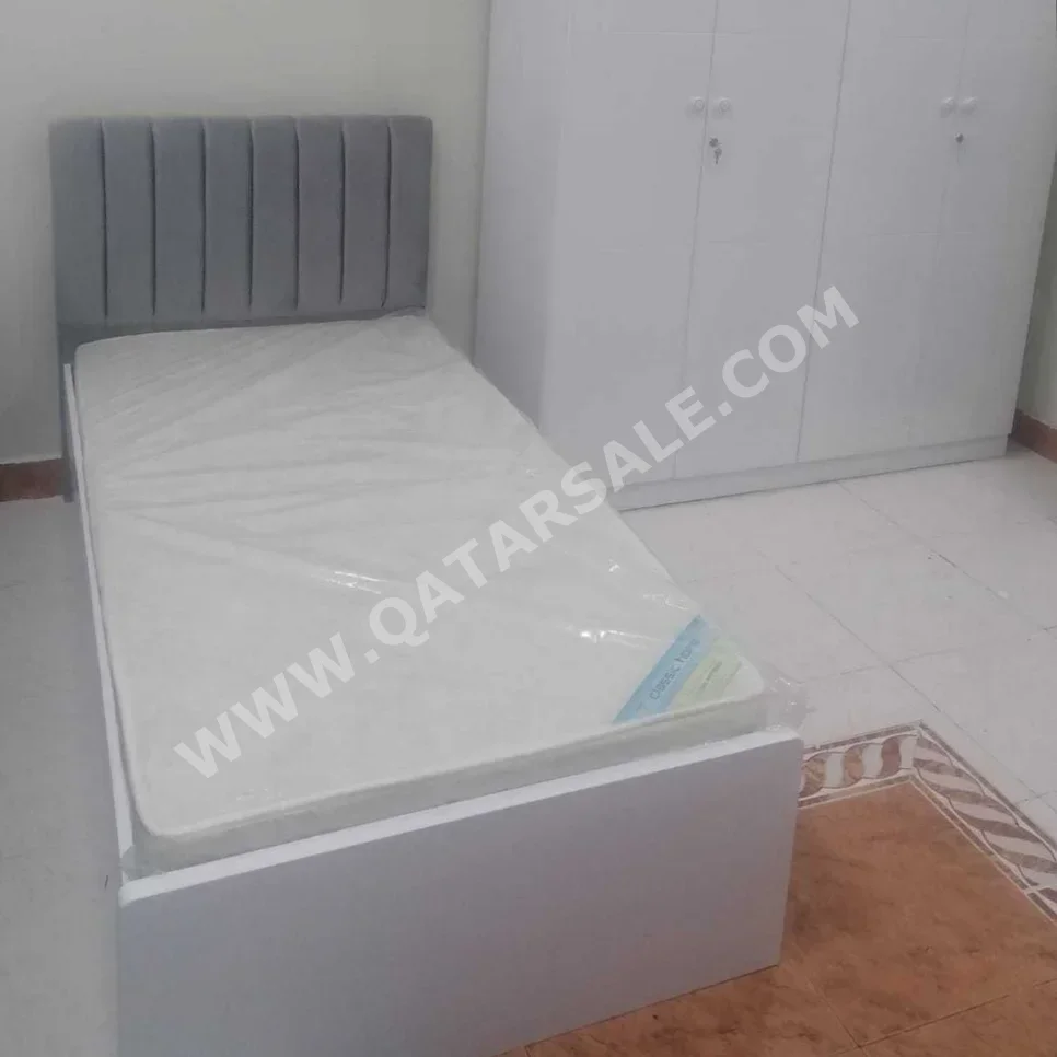 Beds - Single  - Gray  - Mattress Included