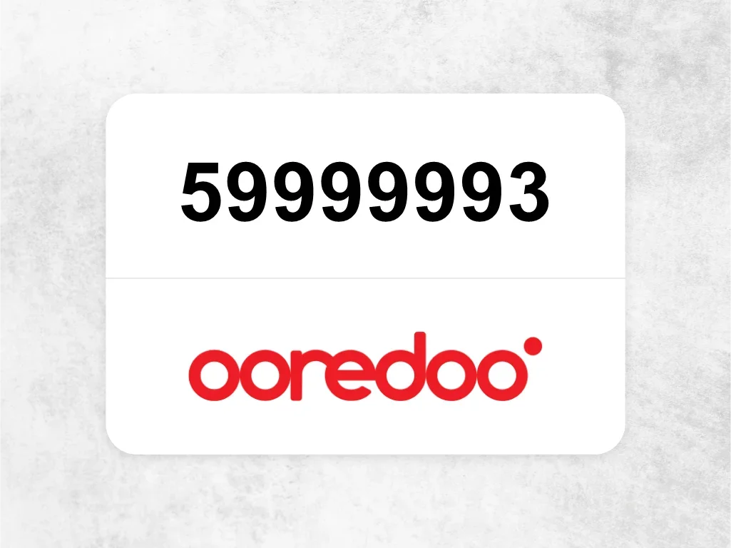 Ooredoo Mobile Phone  59999993