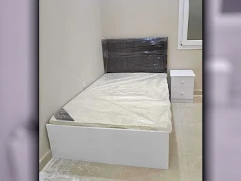 Beds - Single  - Black  - Mattress Included  - With Bedside Table