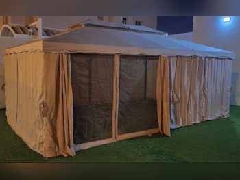Camping Tent 4 Person Beige