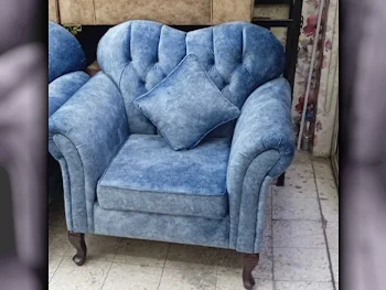 Sofas, Couches & Chairs Sofa Set  - Velvet  - Blue