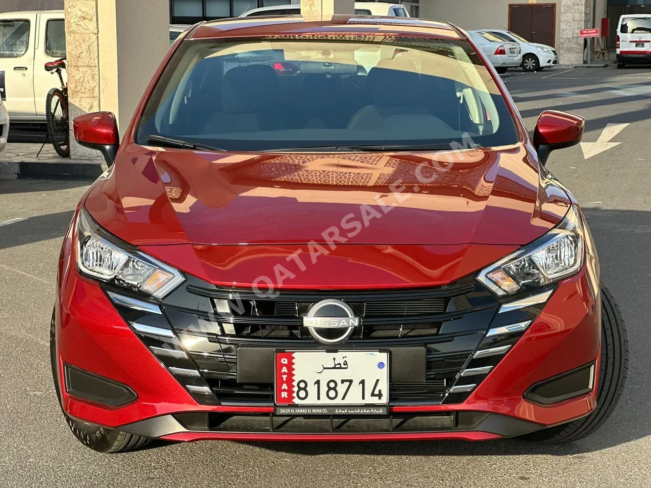 Nissan  Sunny  4 Cylinder  Sedan  Dark Red  2024