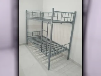 Beds - Double bunk  - Gray  - Mattress Included