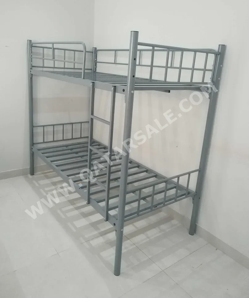 Beds - Double bunk  - Gray  - Mattress Included