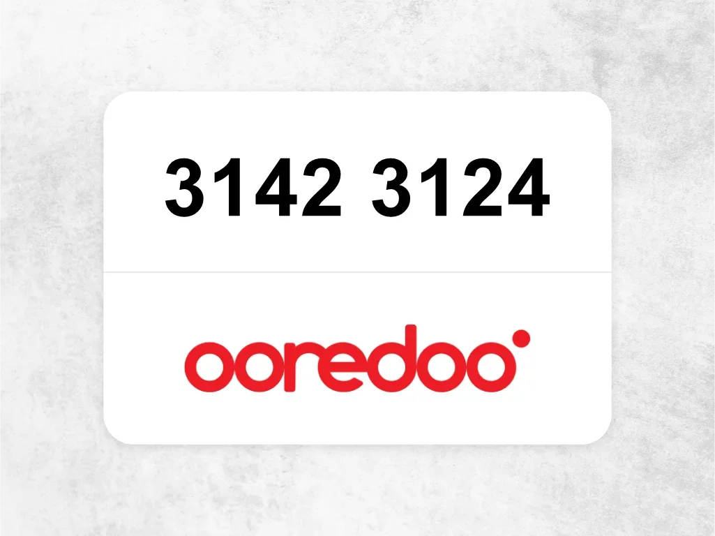 Ooredoo Mobile Phone  3142 3124