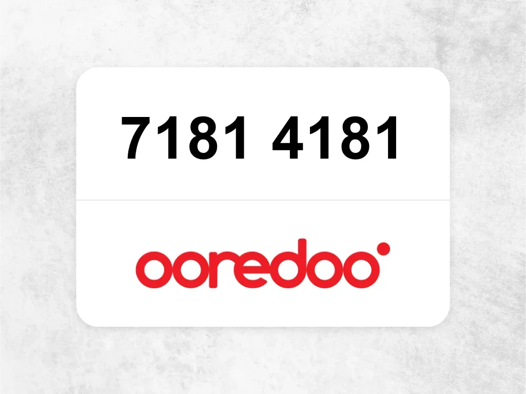 Ooredoo Mobile Phone  7181 4181