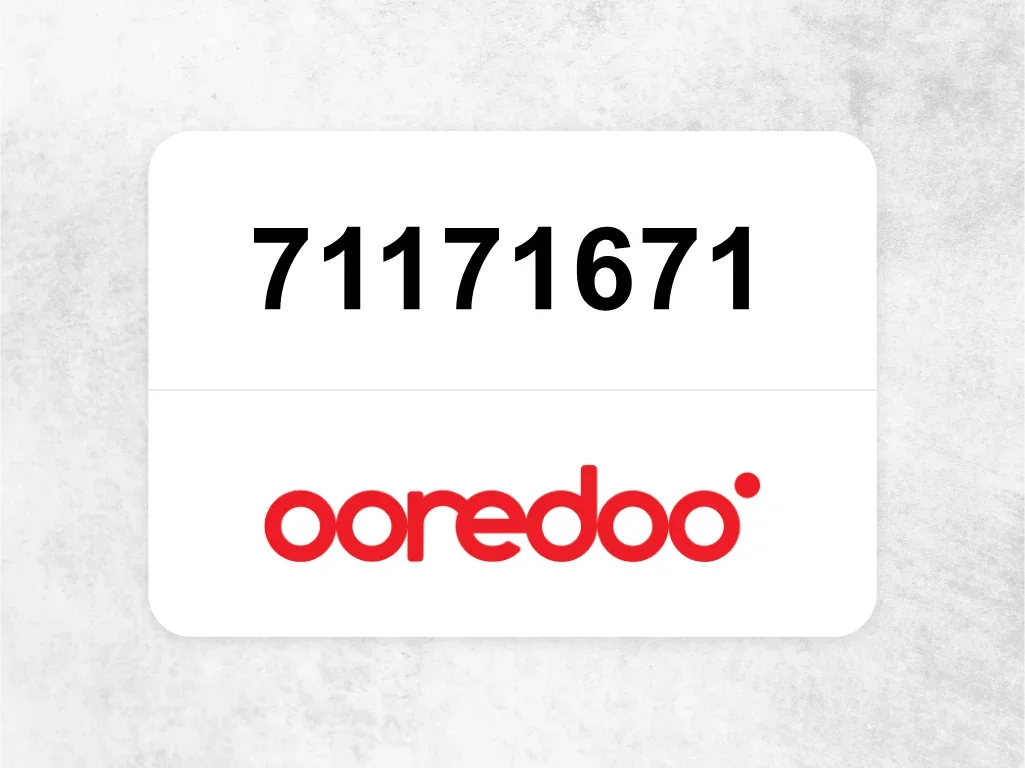 Ooredoo Mobile Phone  71171671