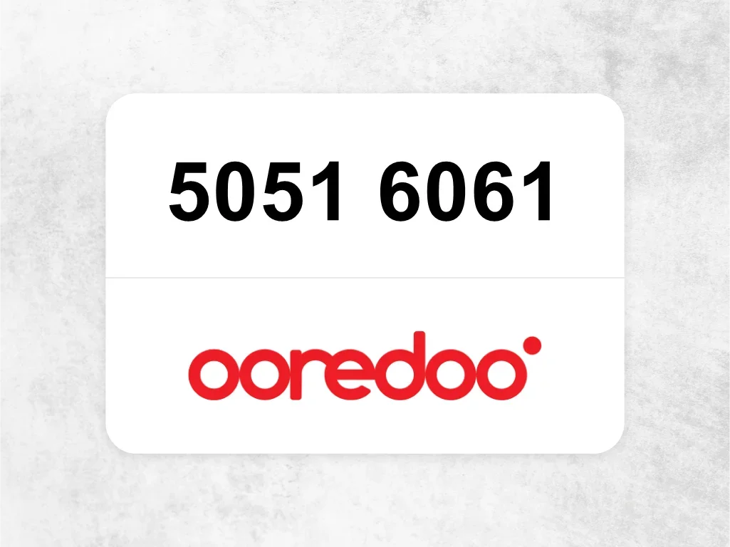 Ooredoo Mobile Phone  5051 6061