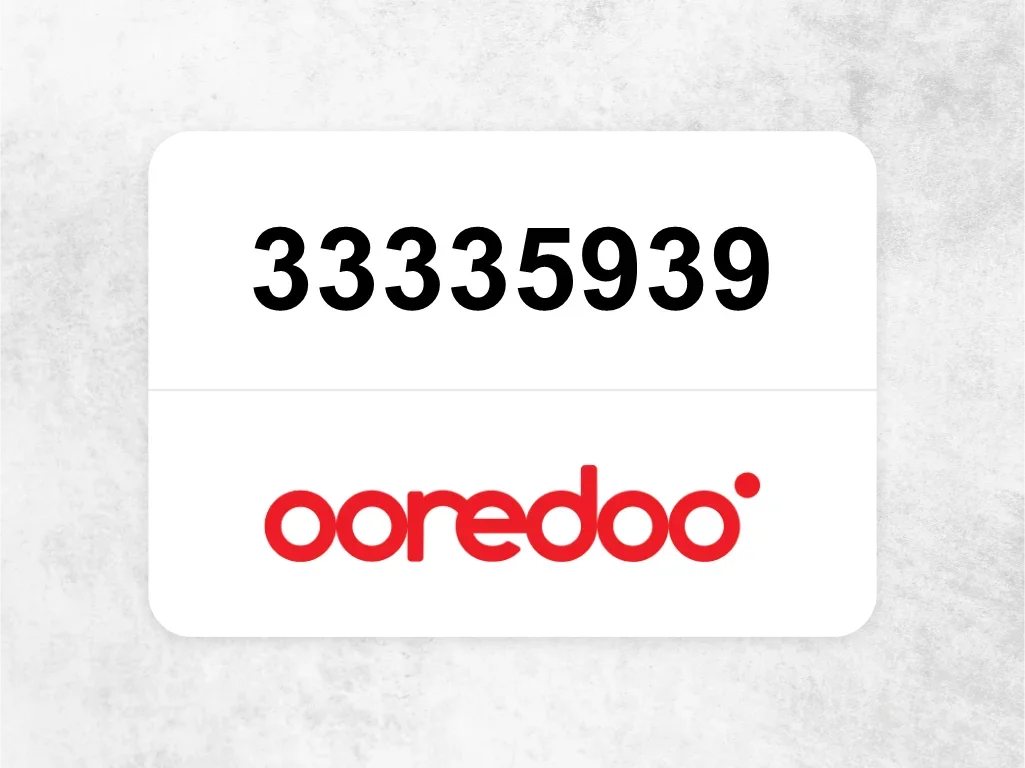 Ooredoo Mobile Phone  33335939