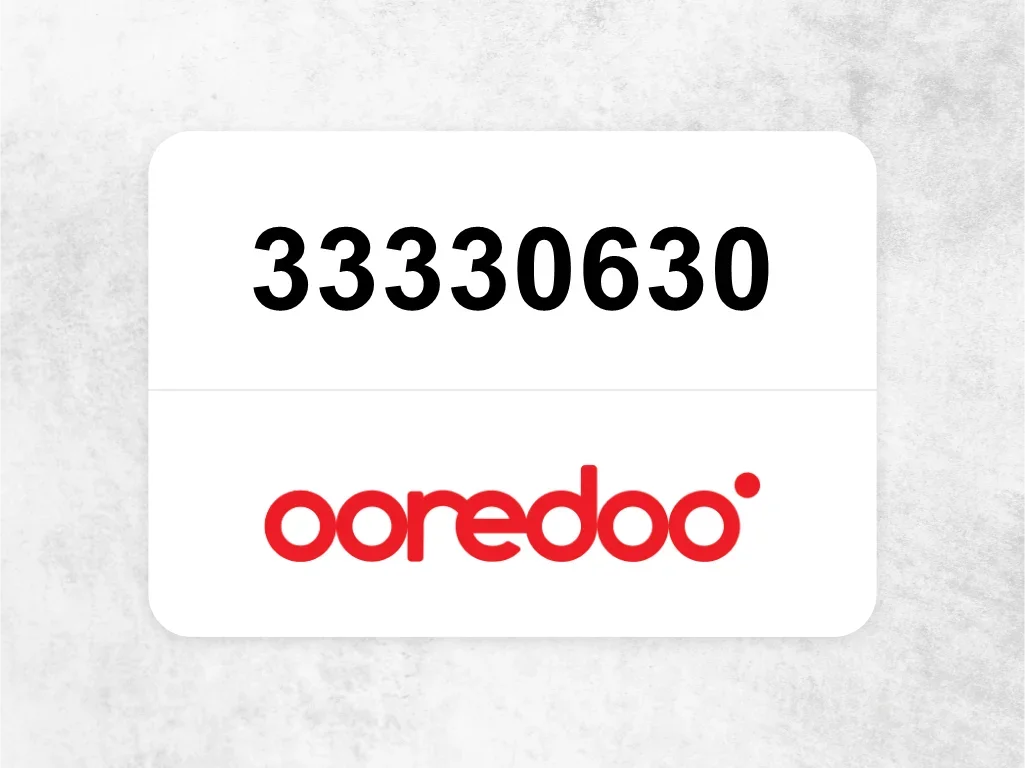 Ooredoo Mobile Phone  33330630