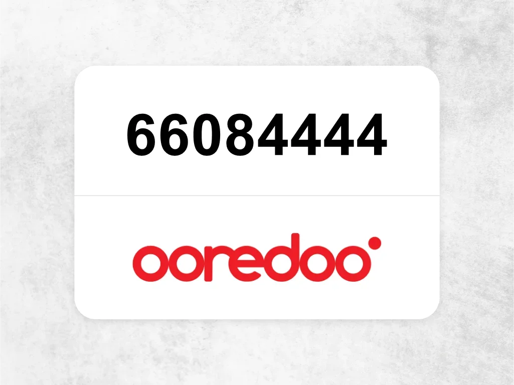 Ooredoo Mobile Phone  66084444