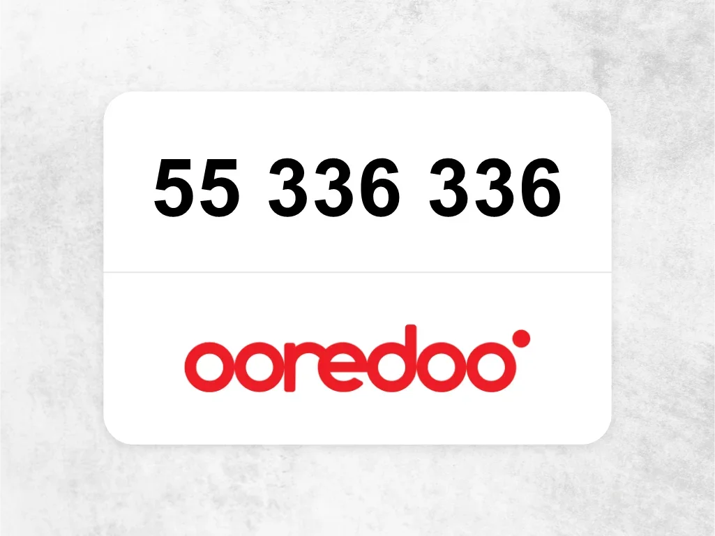 55 336 336  Ooredoo Mobile Phone