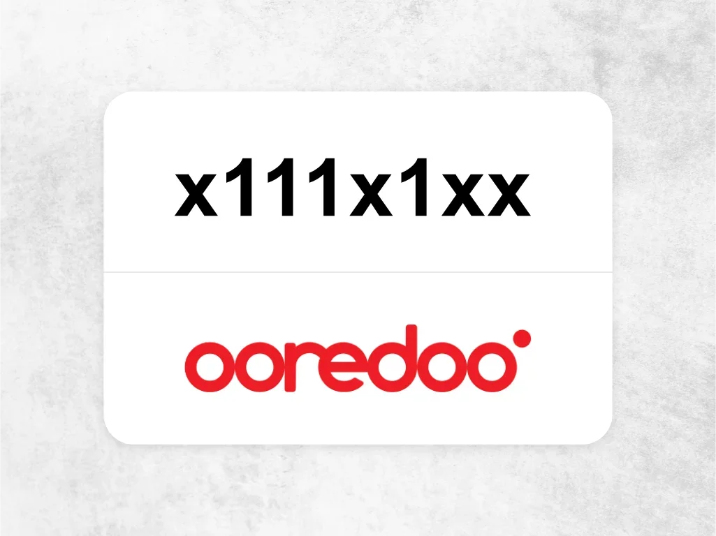 Ooredoo Mobile Phone  x111x1xx