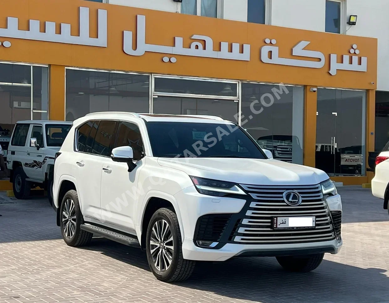 Lexus  LX  600 Luxury  2024  Automatic  9,000 Km  6 Cylinder  Four Wheel Drive (4WD)  SUV  White  With Warranty