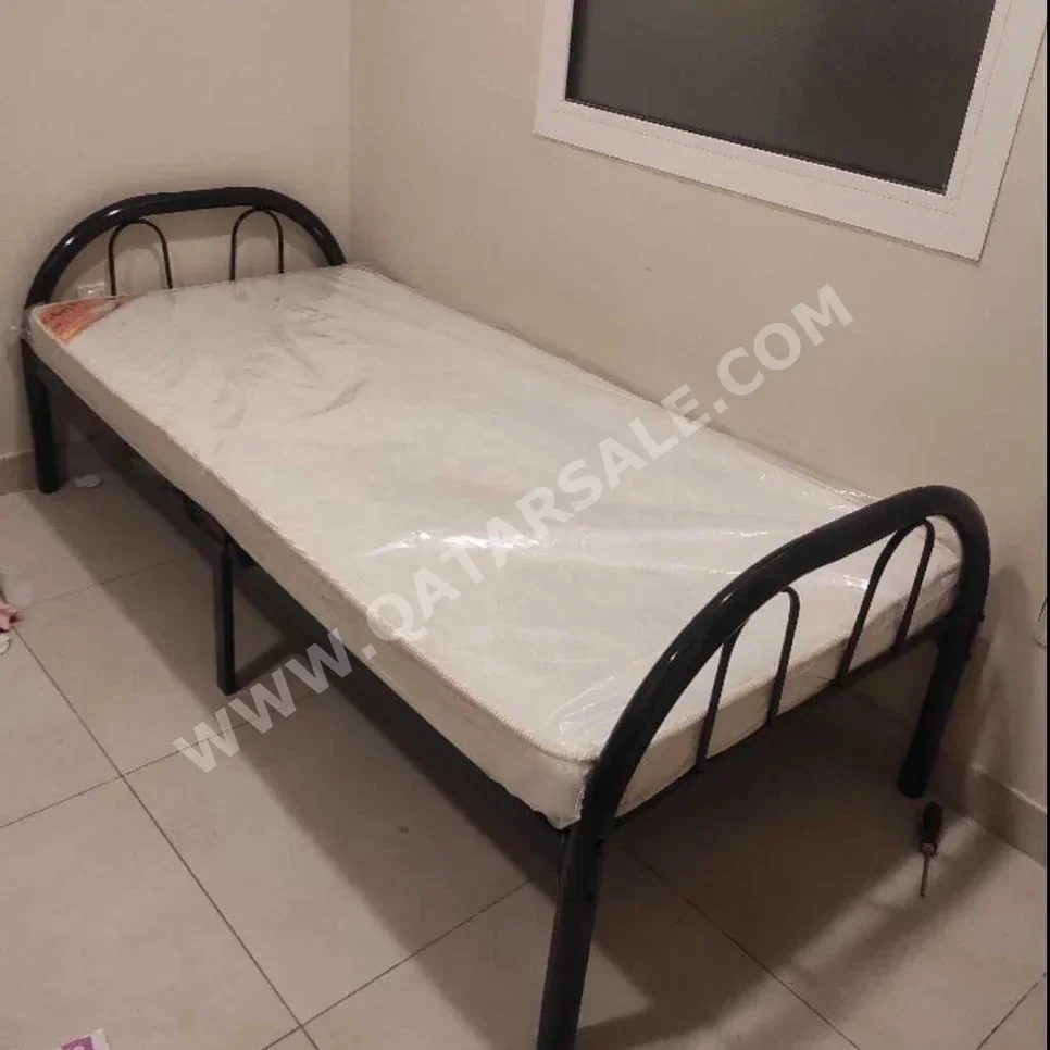 Beds - Single  - Black  - Mattress Included