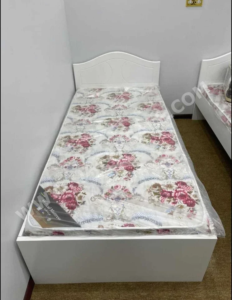 Beds - Single  - White  - Mattress Included