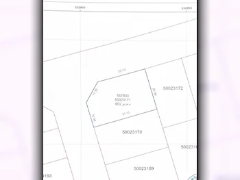 Lands For Sale in Doha  - Al Thumama  -Area Size 602 Square Meter