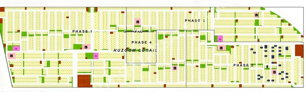 Lands For Sale in Lusail  - North Residential Villa  -Area Size 400 Square Meter