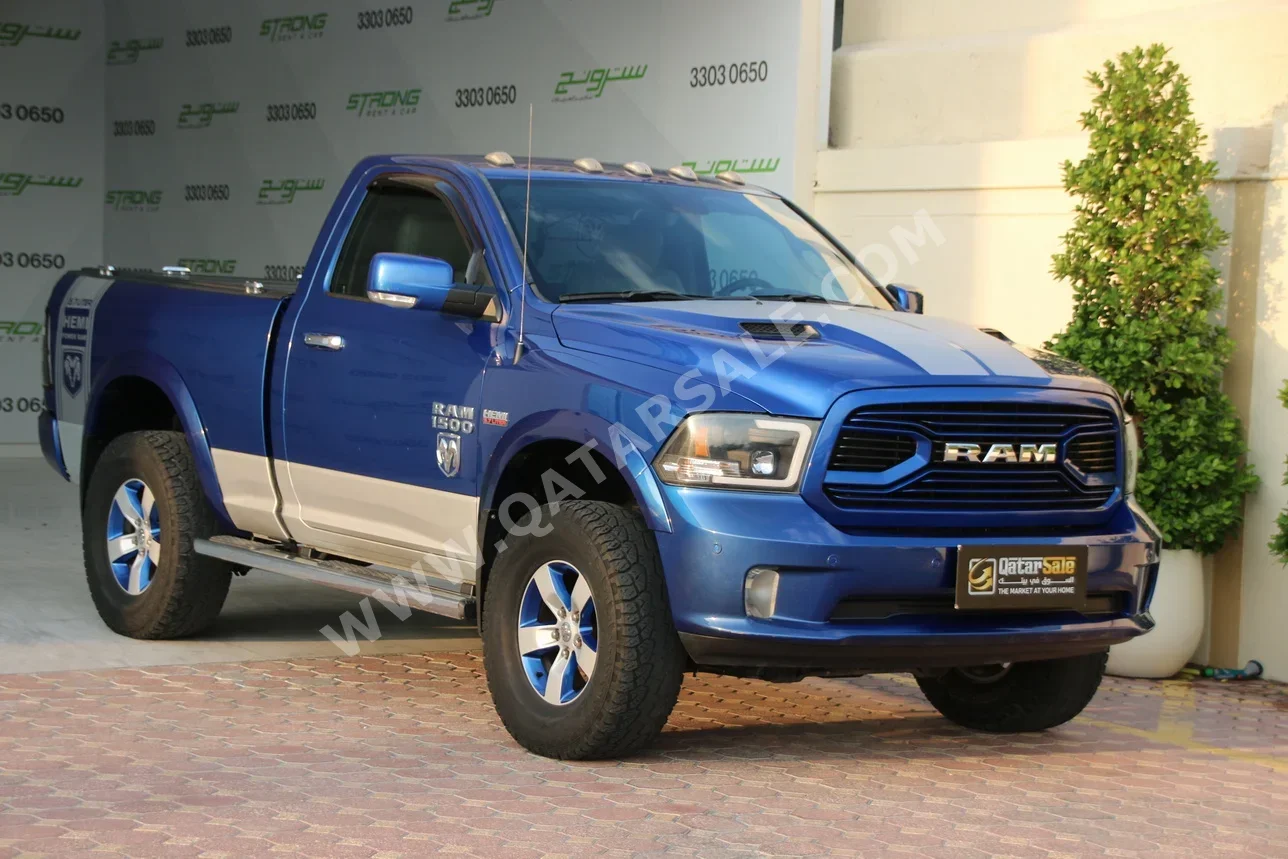 Dodge Ram 1500 Blue 2017 For Sale in Qatar