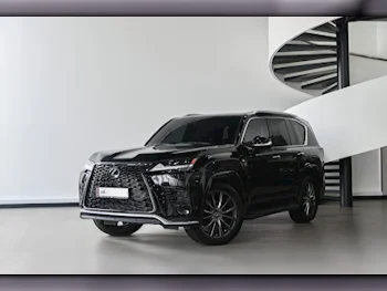 Lexus  LX  600 F Sport  2022  Automatic  59,000 Km  8 Cylinder  Four Wheel Drive (4WD)  SUV  Black  With Warranty
