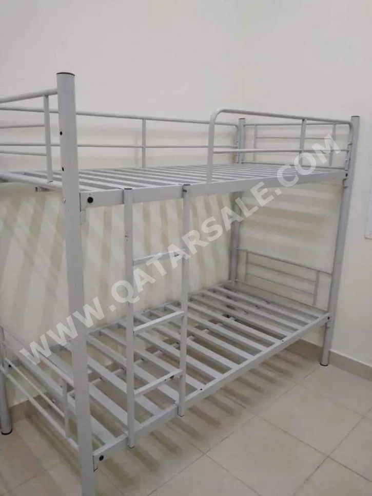 Beds - Double bunk  - Gray  - Mattress Included