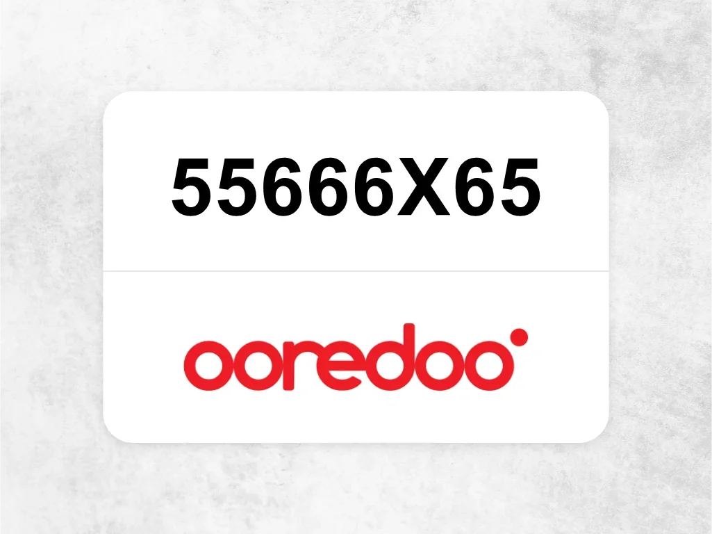 Ooredoo Mobile Phone  55666X65