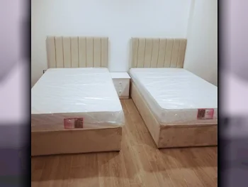 Beds - Single  - Black  - Mattress Included  - With Bedside Table