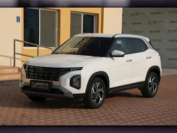 Hyundai  Creta  2023  Automatic  12,000 Km  4 Cylinder  Front Wheel Drive (FWD)  SUV  White  With Warranty